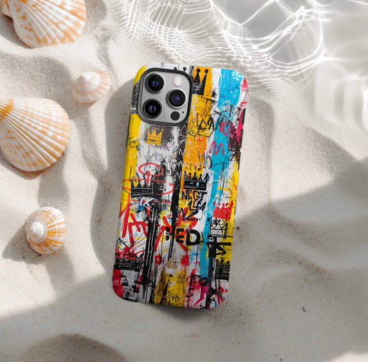 Urban Graffiti Crown iPhone Case – Slim, Tough, and Magnetic Tough Options