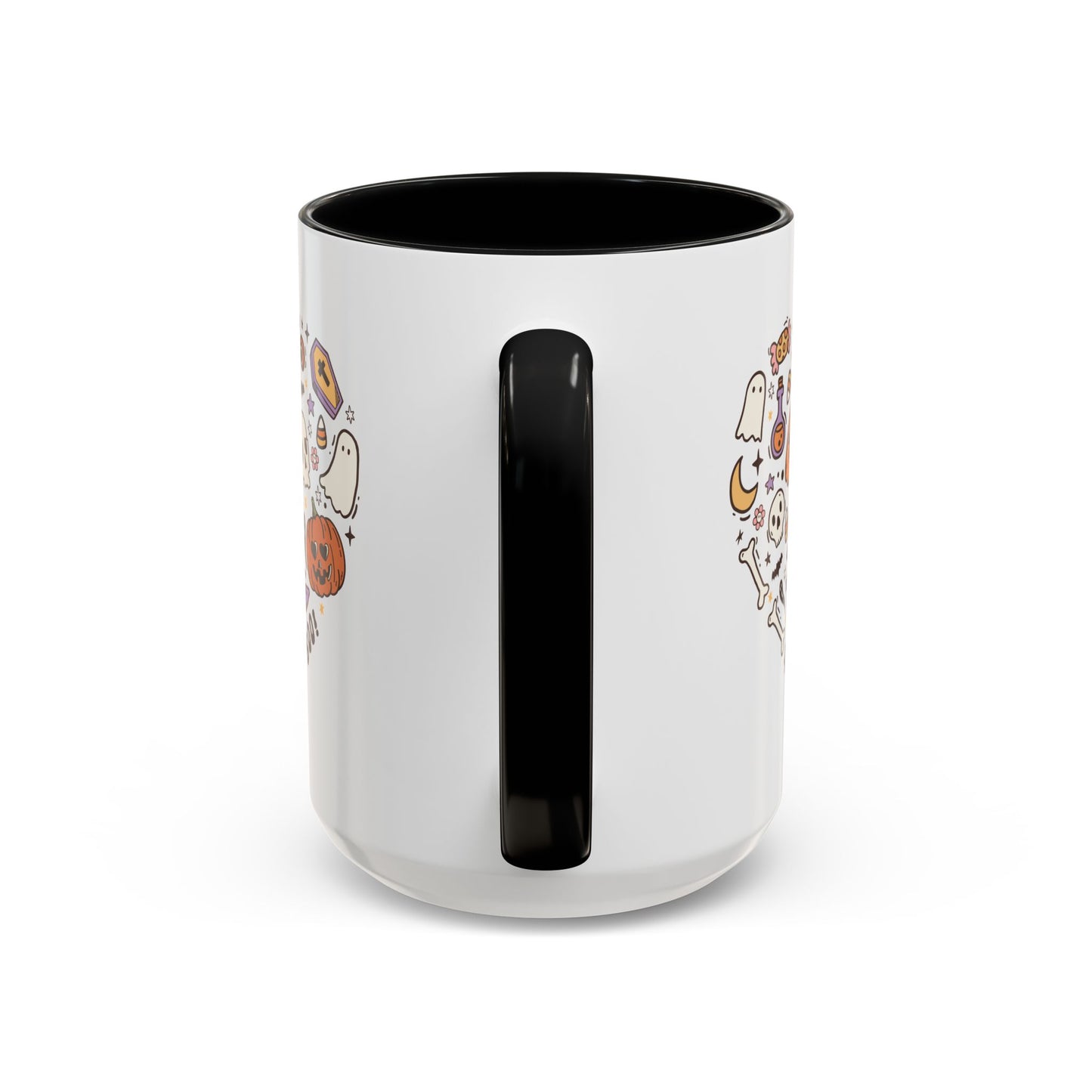 Love Boo! Halloween Mug | 11oz and 15oz Ceramic Coffee Cup | Spooky Heart Design