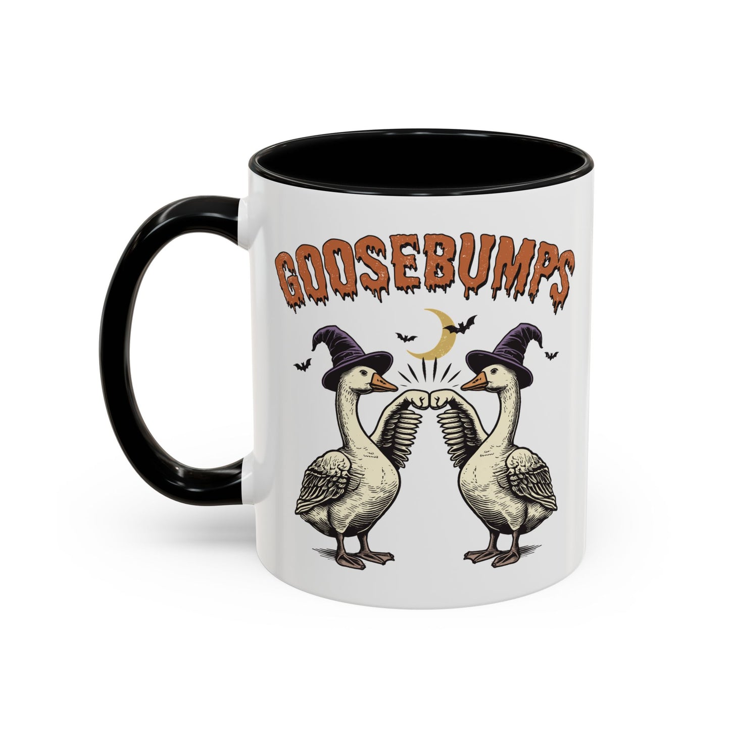 Goosebumps Halloween Mug | Funny Goose Coffee Mug | Spooky Season Farmhouse Mug | 11oz and 15oz Ceramic Mug