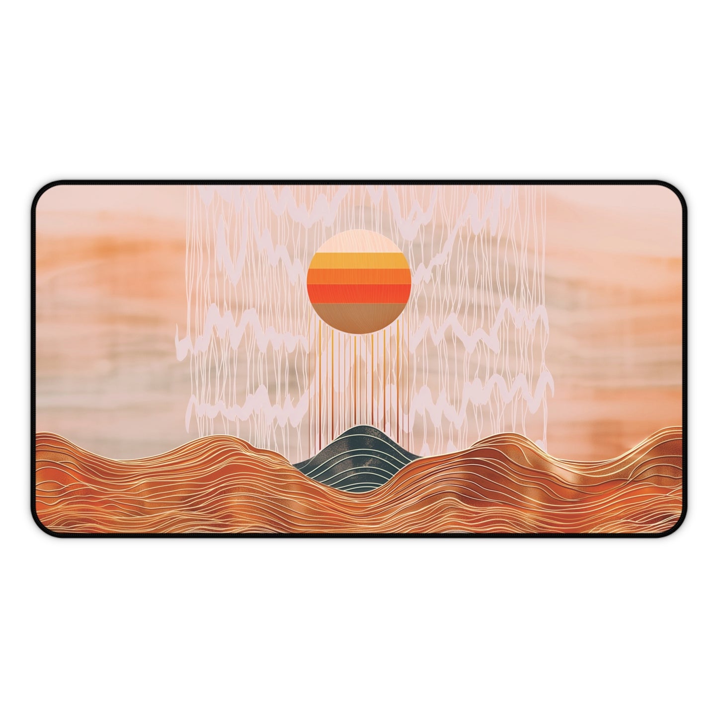 Abstract Sunrise Desk Mat | Gaming Mouse Pad | Neoprene | Anti-Slip | 3 Sizes Available