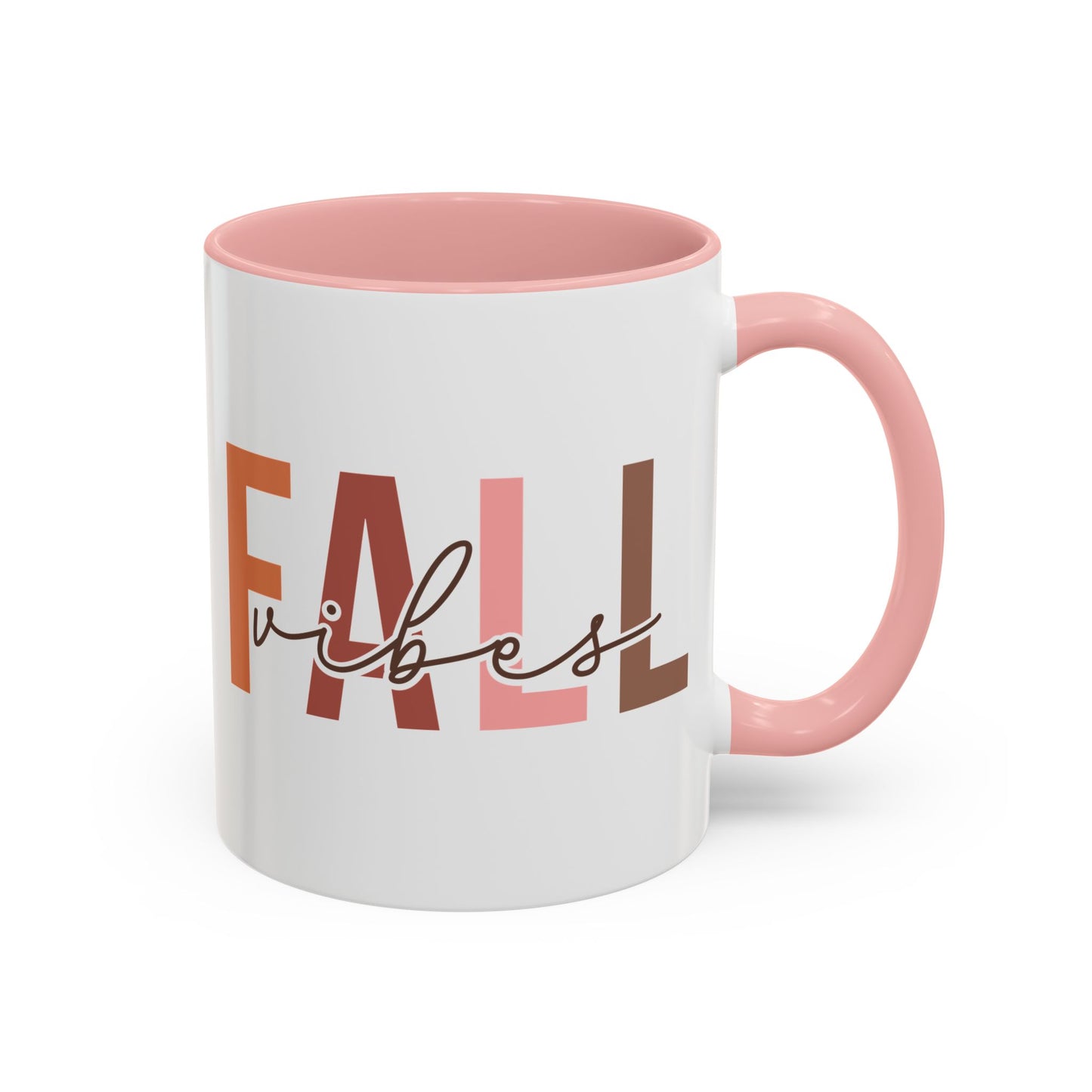 Fall Vibes Minimalist Autumn Mug | 11oz and 15oz Ceramic Coffee Cup | Modern Fall Design