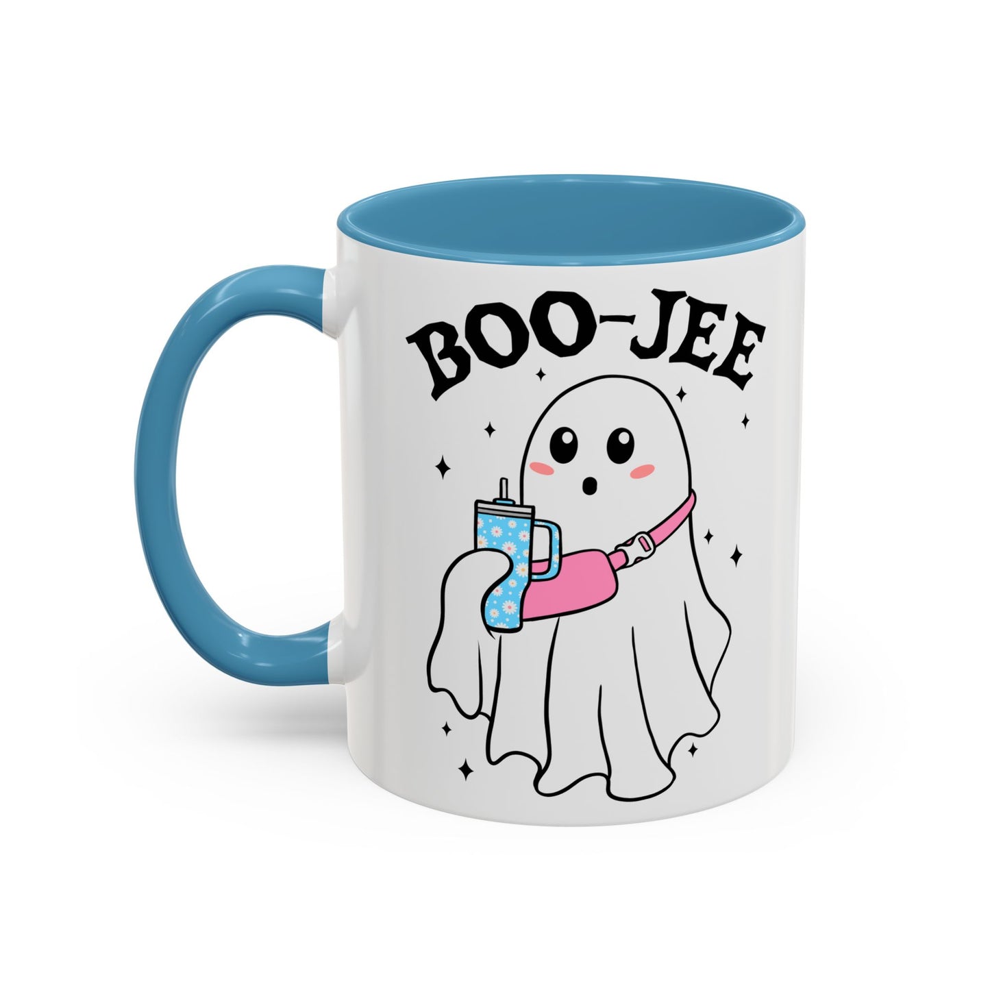 Boo-Jee Halloween Ghost Mug | 11oz and 15oz Ceramic Coffee Cup | Cute and Stylish Design