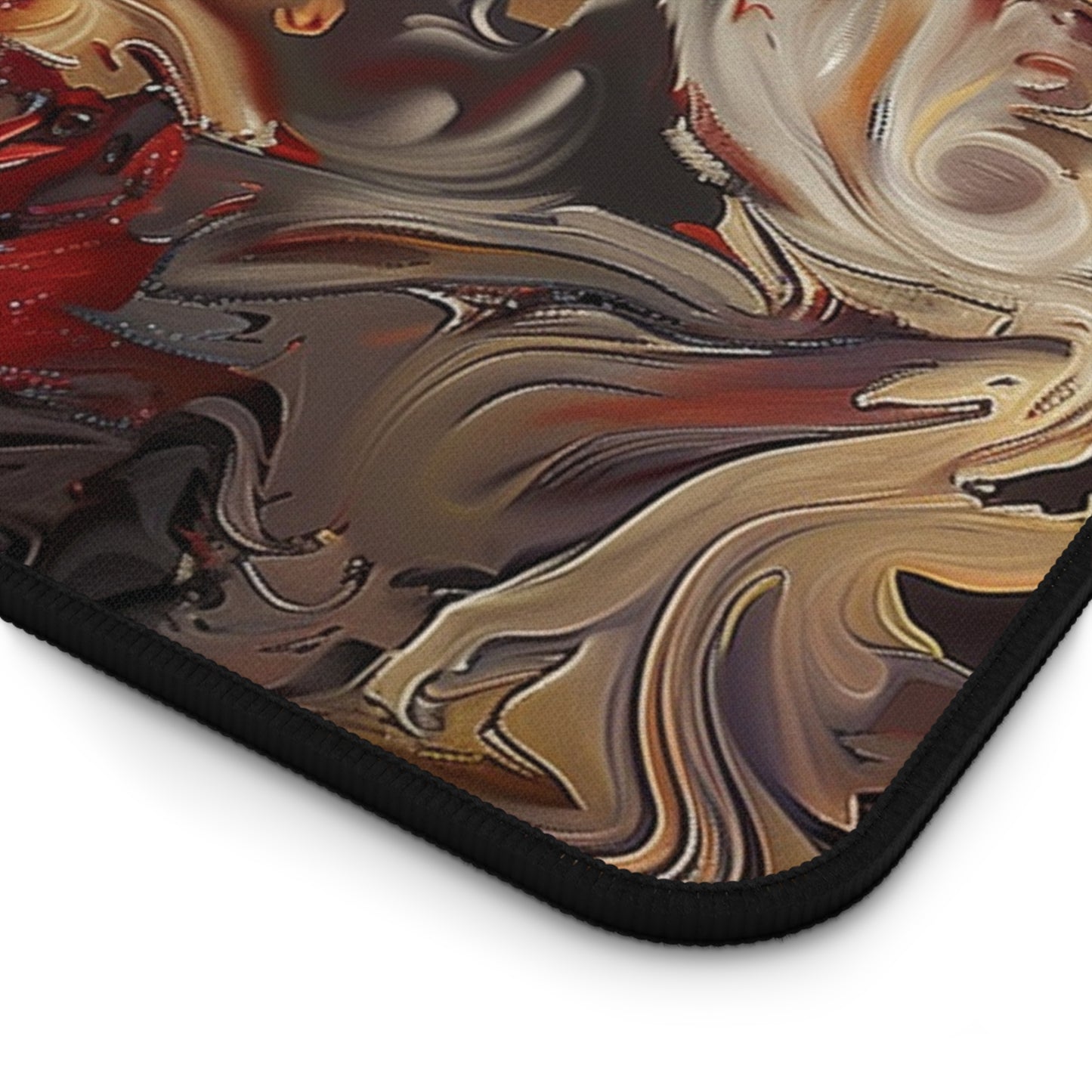 Abstract Flames Desk Mat | Gaming Mouse Pad | Neoprene | Anti-Slip | 3 Sizes Available