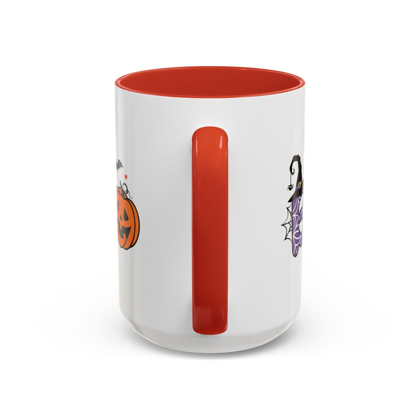 Cute Boo Halloween Mug | 11oz and 15oz Ceramic Coffee Cup | Adorable Ghost, Pumpkin and Witch Hat Design