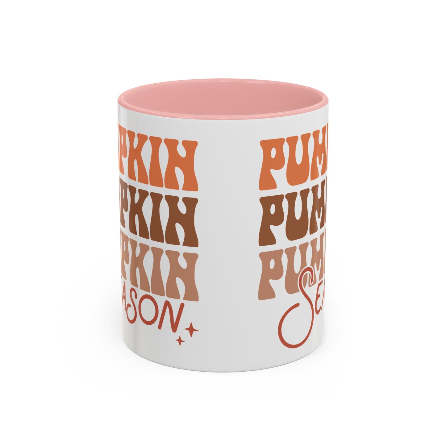 Pumpkin Season Ceramic Mug - 11oz/15oz Fall Coffee Cup | Cozy Autumn Gift | 5 Color Options | Retro Pumpkin Design Mug