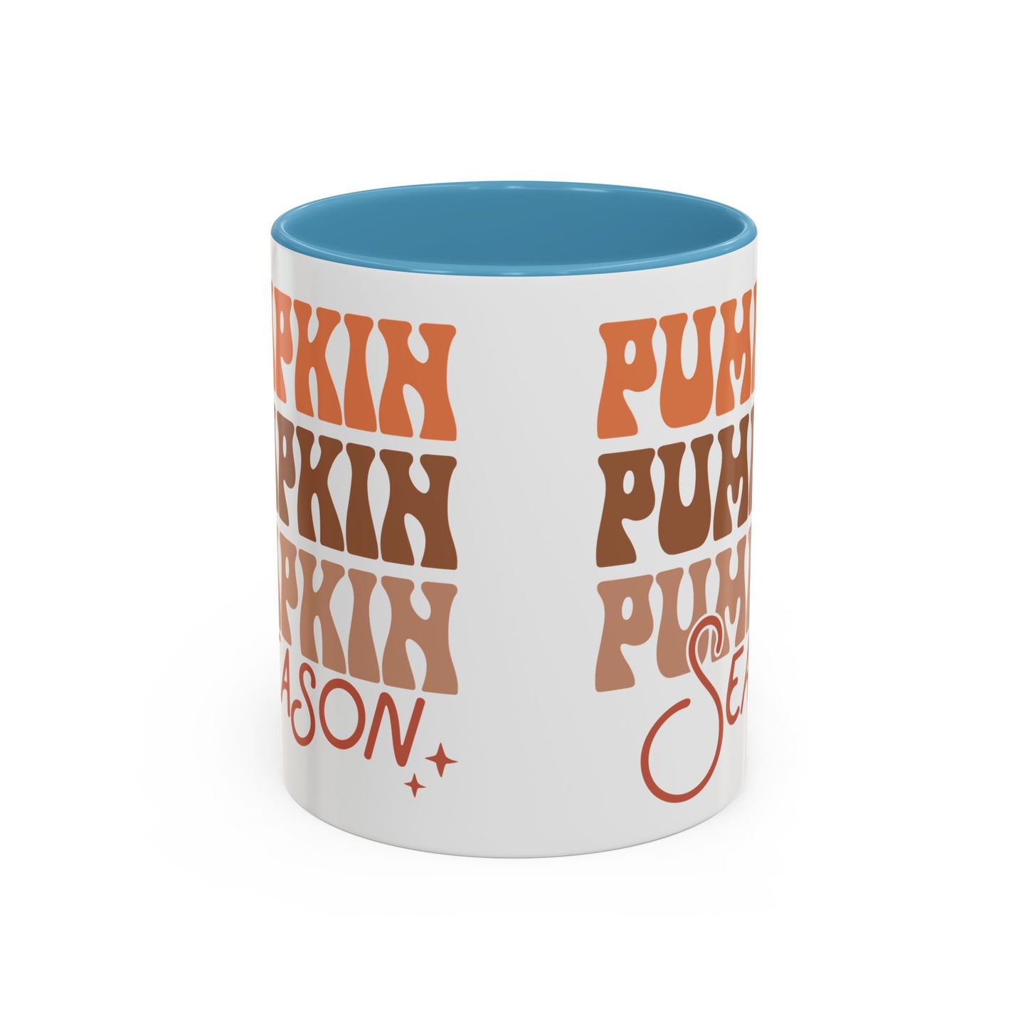 Pumpkin Season Ceramic Mug - 11oz/15oz Fall Coffee Cup | Cozy Autumn Gift | 5 Color Options | Retro Pumpkin Design Mug