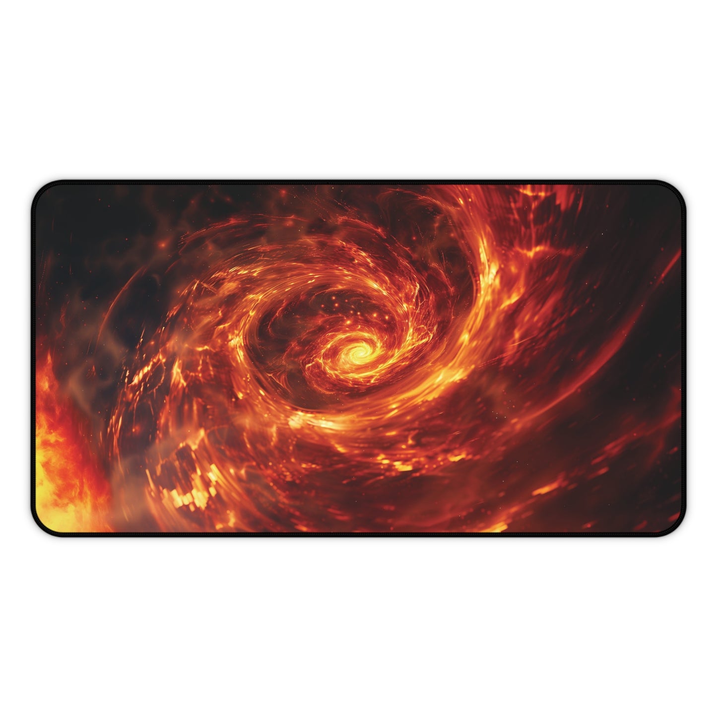 Fiery Vortex Desk Mat | Neoprene | Anti-Slip | 3 Sizes