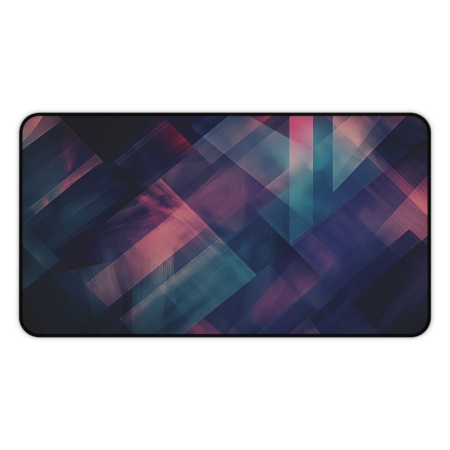 Geometric Abstract Desk Mat | Modern Neoprene Mouse Pad | Anti-Slip Office Desk Mat | 3 Sizes Available