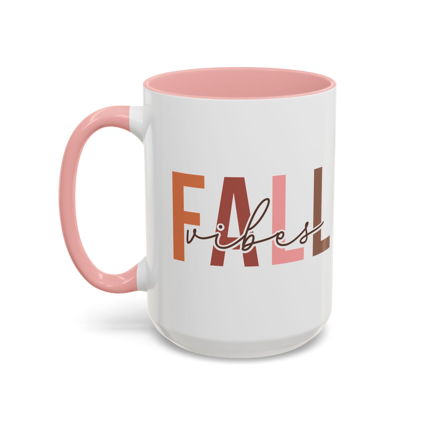 Fall Vibes Minimalist Autumn Mug | 11oz and 15oz Ceramic Coffee Cup | Modern Fall Design