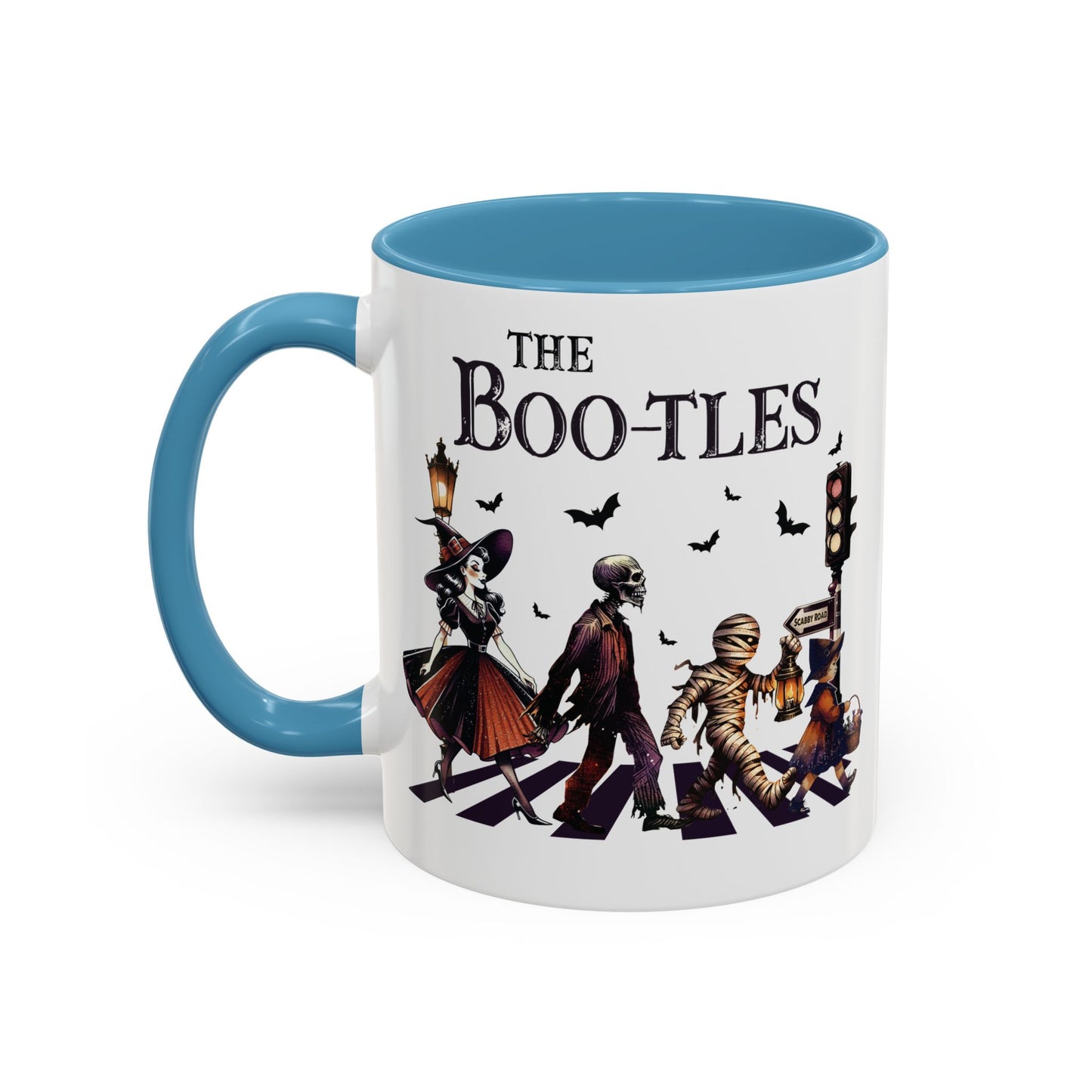 The BOO-tles Halloween Mug | 11oz and 15oz Ceramic Coffee Cup | Funny Halloween Music Design