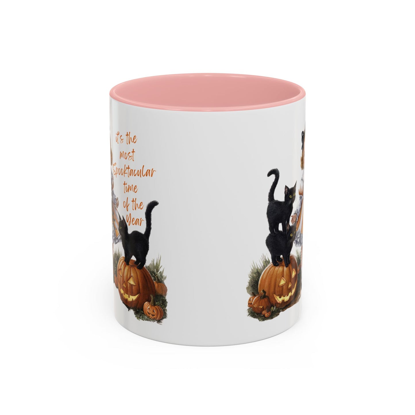 Most Spooktacular Time of the Year Mug | Vintage Halloween Girl with Black Cats and Pumpkins | Halloween Coffee Mug | Fall Drinkware