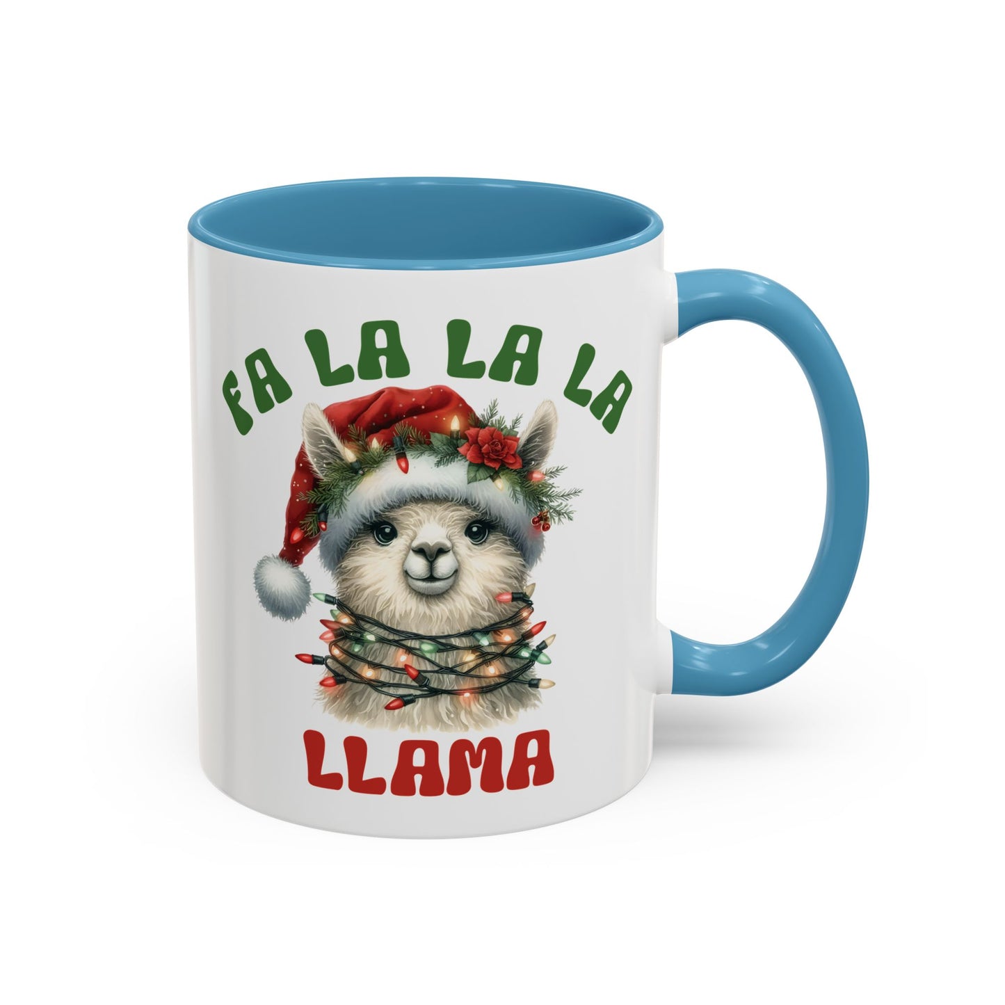 Fa La La La Llama Mug - Adorable Christmas Llama Design - Perfect for Holiday Fun