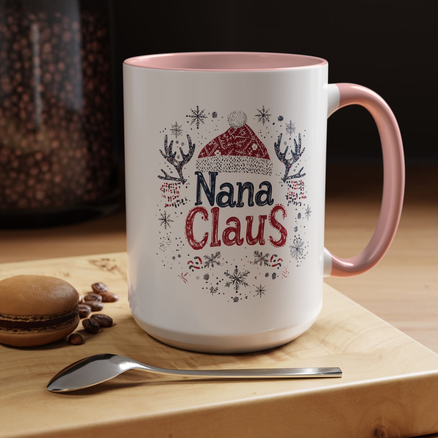 Nana Claus Ceramic Mug - Fun and Festive Christmas Design - Perfect for Grandmas Who Love the Holidays