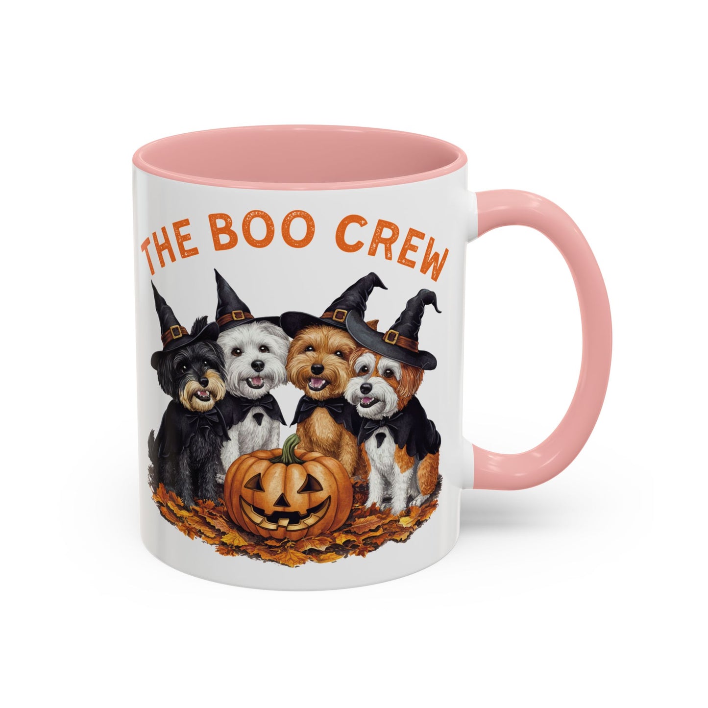 The Boo Crew Halloween Dog Mug | Adorable Dog Pack with Witch Hats | Spooky Fall Coffee Mug | Halloween Gift for Dog Lovers