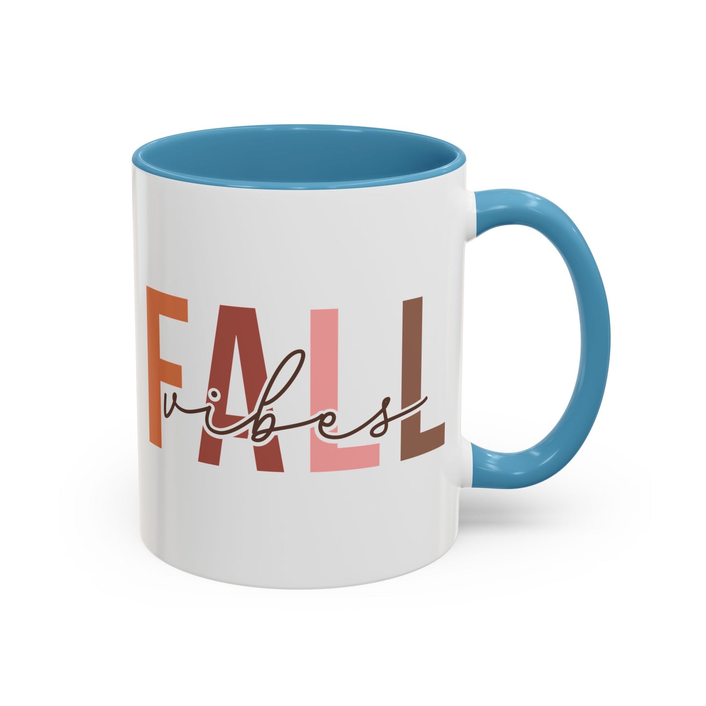 Fall Vibes Minimalist Autumn Mug | 11oz and 15oz Ceramic Coffee Cup | Modern Fall Design