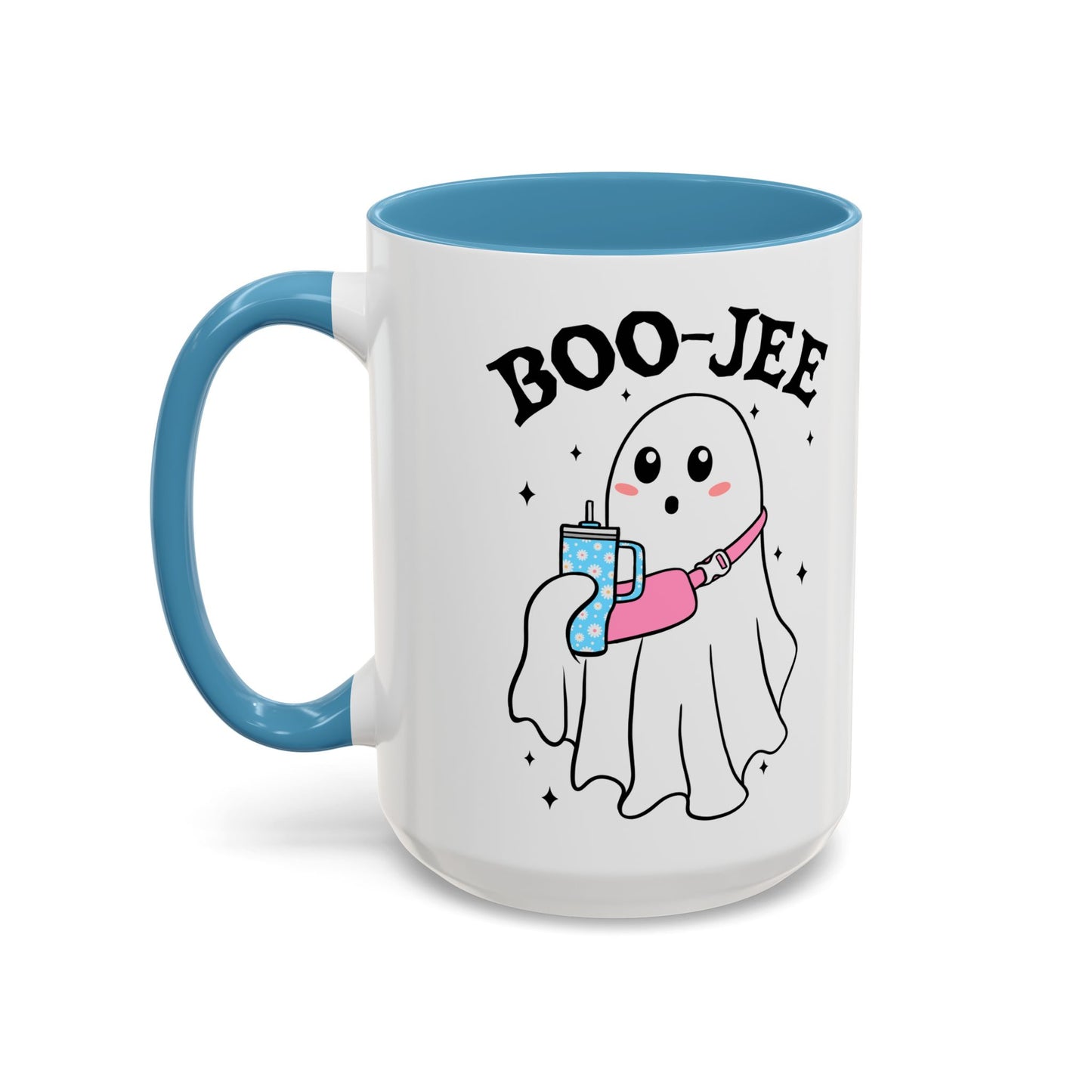 Boo-Jee Halloween Ghost Mug | 11oz and 15oz Ceramic Coffee Cup | Cute and Stylish Design