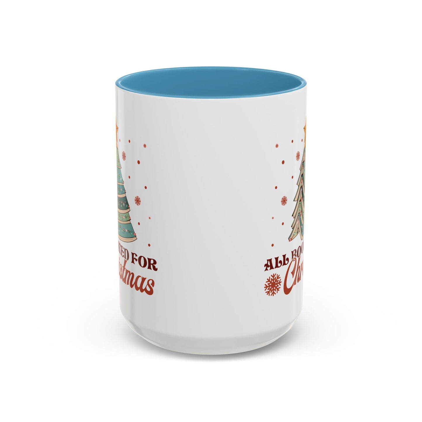 All Booked for Christmas Mug - Festive Book Lovers Christmas Tree Design - Perfect for Readers