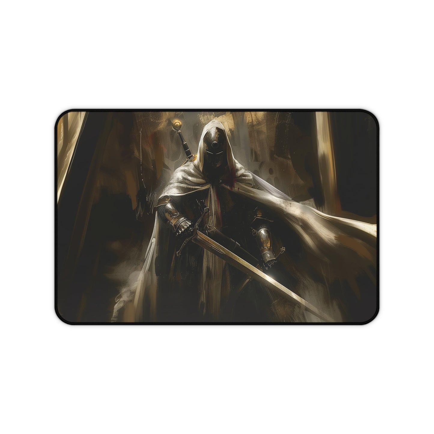 Epic Dark Warrior Mousepad, Gaming Mousepad, Large Mousepad, Keyboard Mouse Mat, Desk Pad for Work Game Home XL 3 Sizes