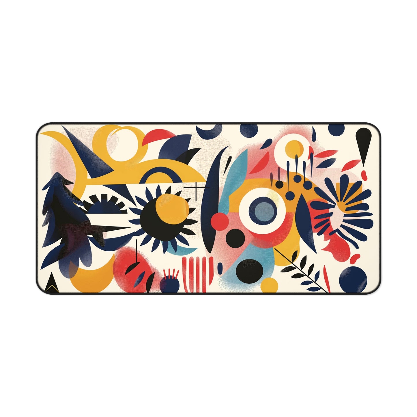 Abstract Modern Art Desk Mat | Neoprene Mouse Pad | Anti-Slip Office Desk Mat | 3 Sizes Available