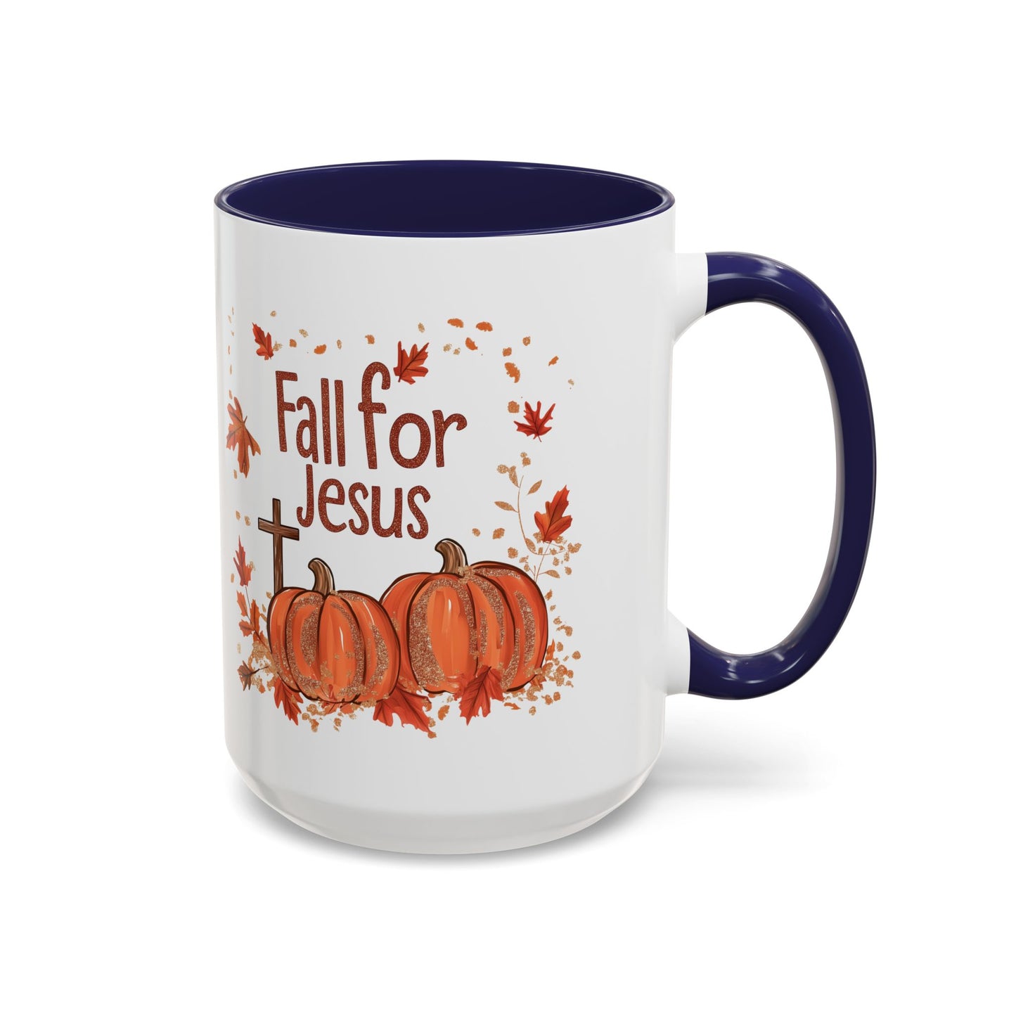 Fall for Jesus Ceramic Mug - Faith-Inspired Autumn Pumpkin Design - Perfect for Fall and Spiritual Reflection