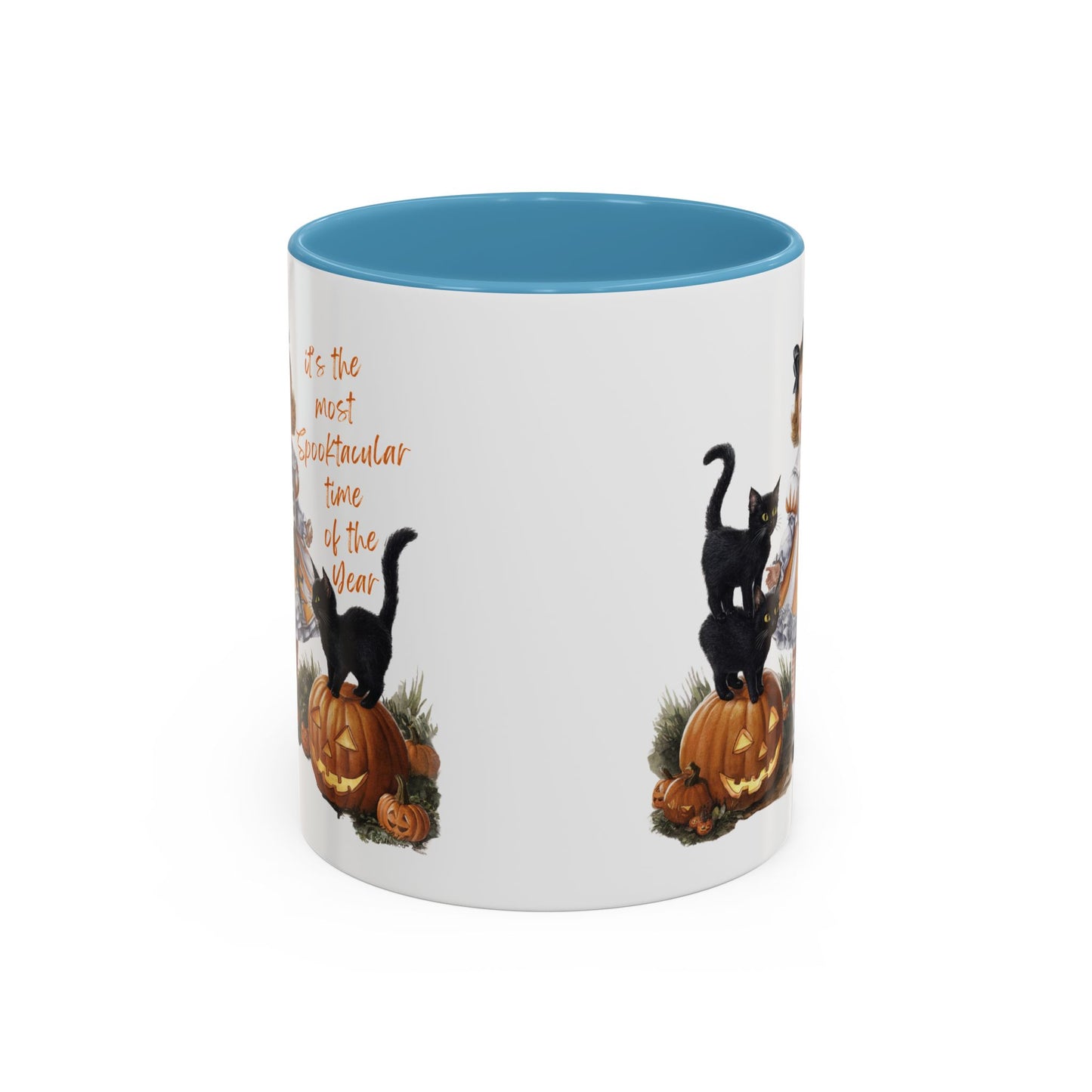 Most Spooktacular Time of the Year Mug | Vintage Halloween Girl with Black Cats and Pumpkins | Halloween Coffee Mug | Fall Drinkware