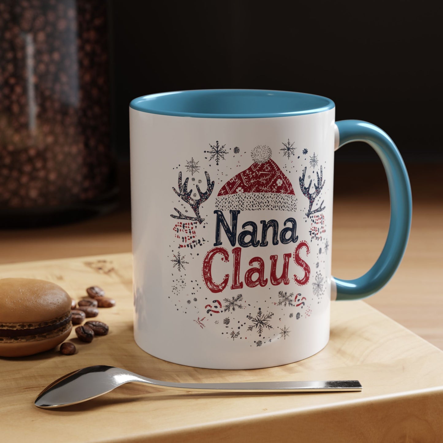 Nana Claus Ceramic Mug - Fun and Festive Christmas Design - Perfect for Grandmas Who Love the Holidays