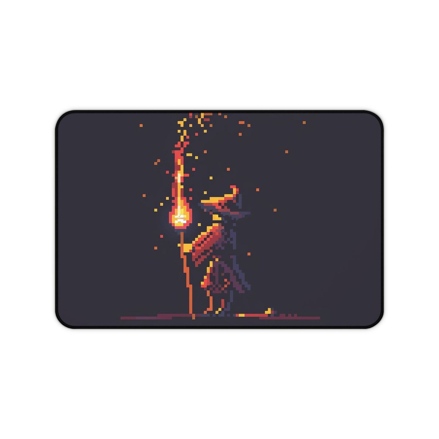 Pixel Art Wizard Desk Mat | Gaming Mouse Pad | Neoprene | Anti-Slip | 3 Sizes Available