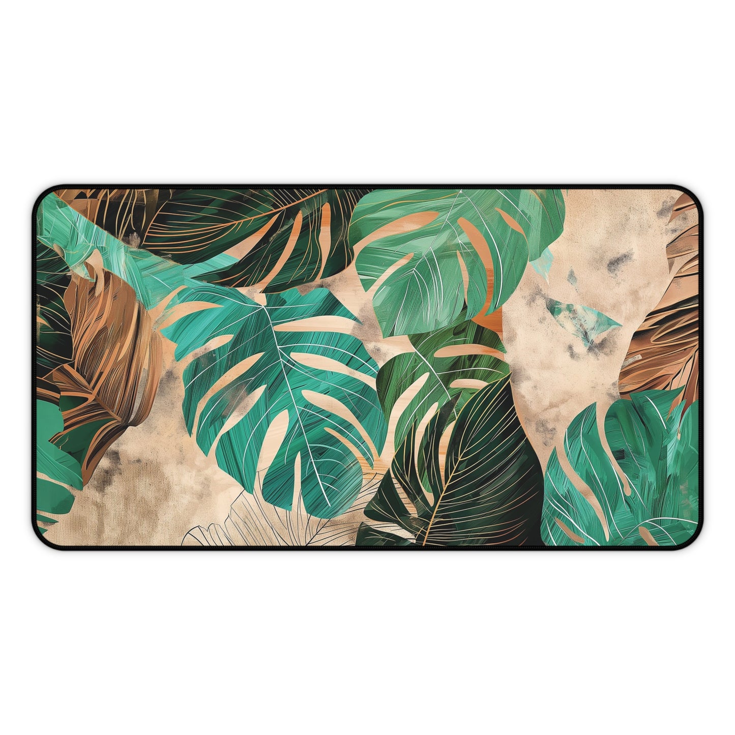 Tropical Leaf Art Mousepad, Gaming Mousepad, Large Mousepad, Keyboard Mouse Mat, Desk Pad for Work Game Home XL 3 Sizes