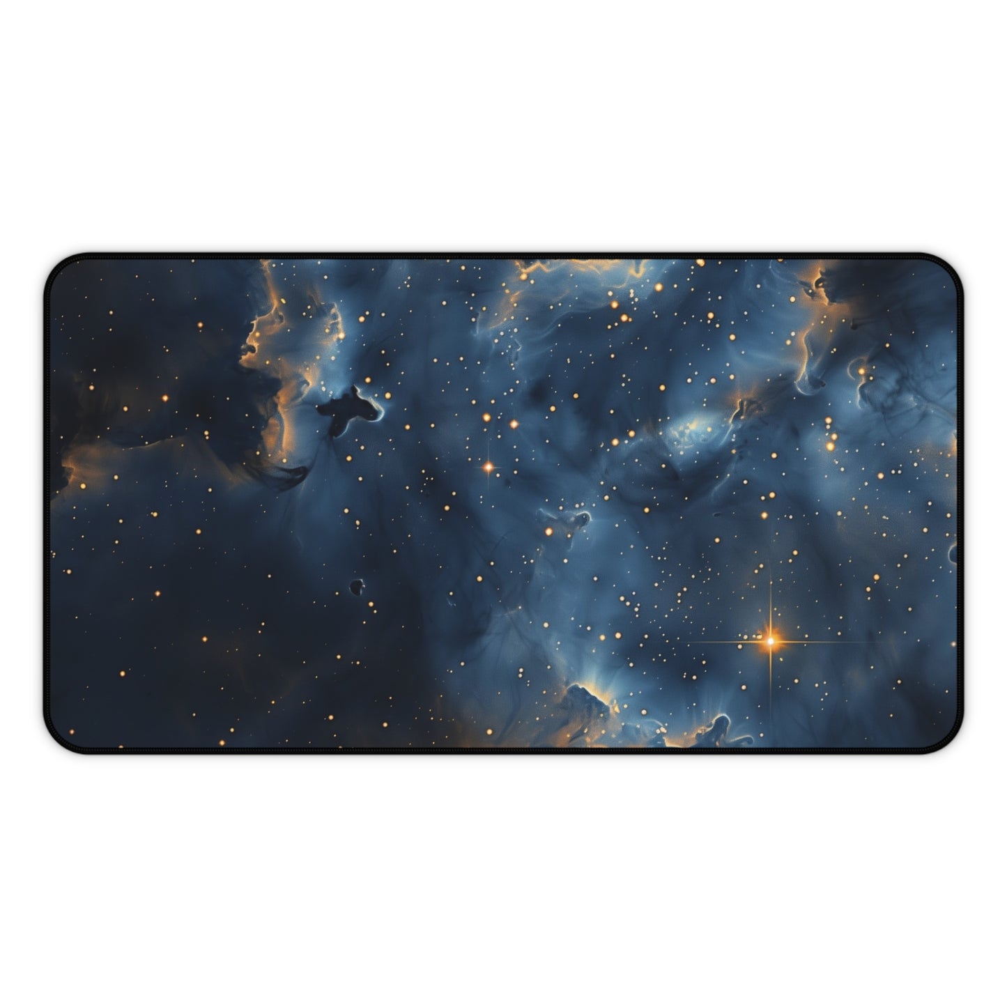 Cosmic Nebula Computer Desk Mat | Deep Space Mouse Pad | Anti-Slip Neoprene Desk Mat for Home Office | 3 Sizes Available