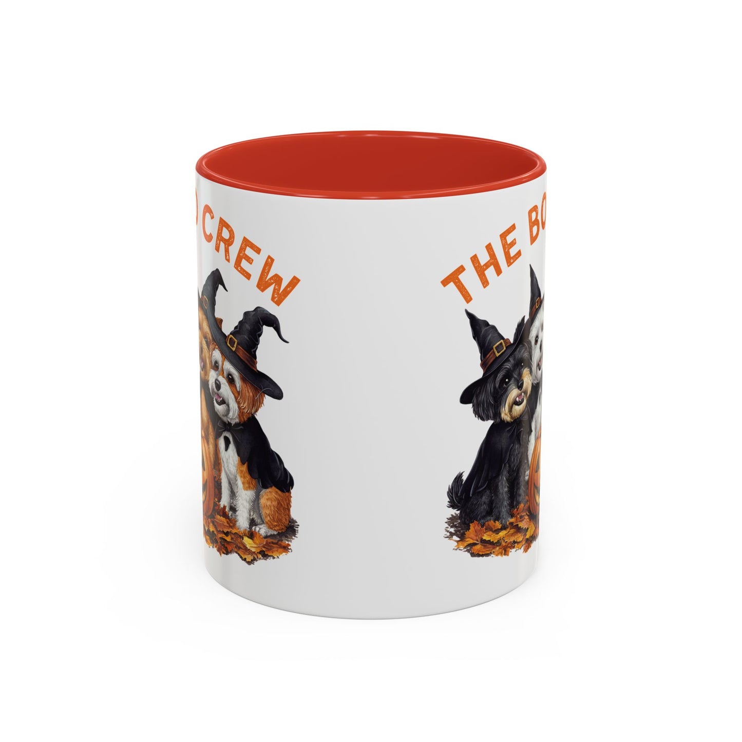 The Boo Crew Halloween Dog Mug | Adorable Dog Pack with Witch Hats | Spooky Fall Coffee Mug | Halloween Gift for Dog Lovers