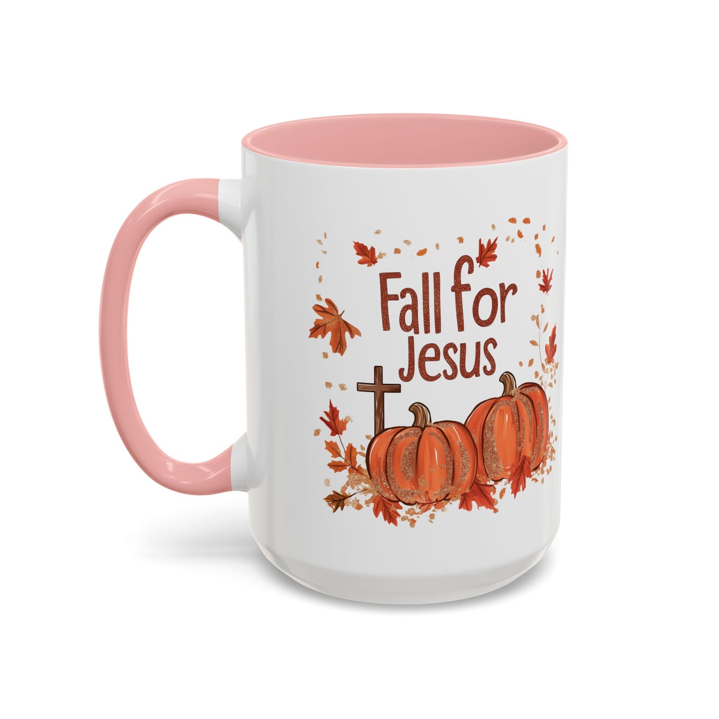 Fall for Jesus Ceramic Mug - Faith-Inspired Autumn Pumpkin Design - Perfect for Fall and Spiritual Reflection