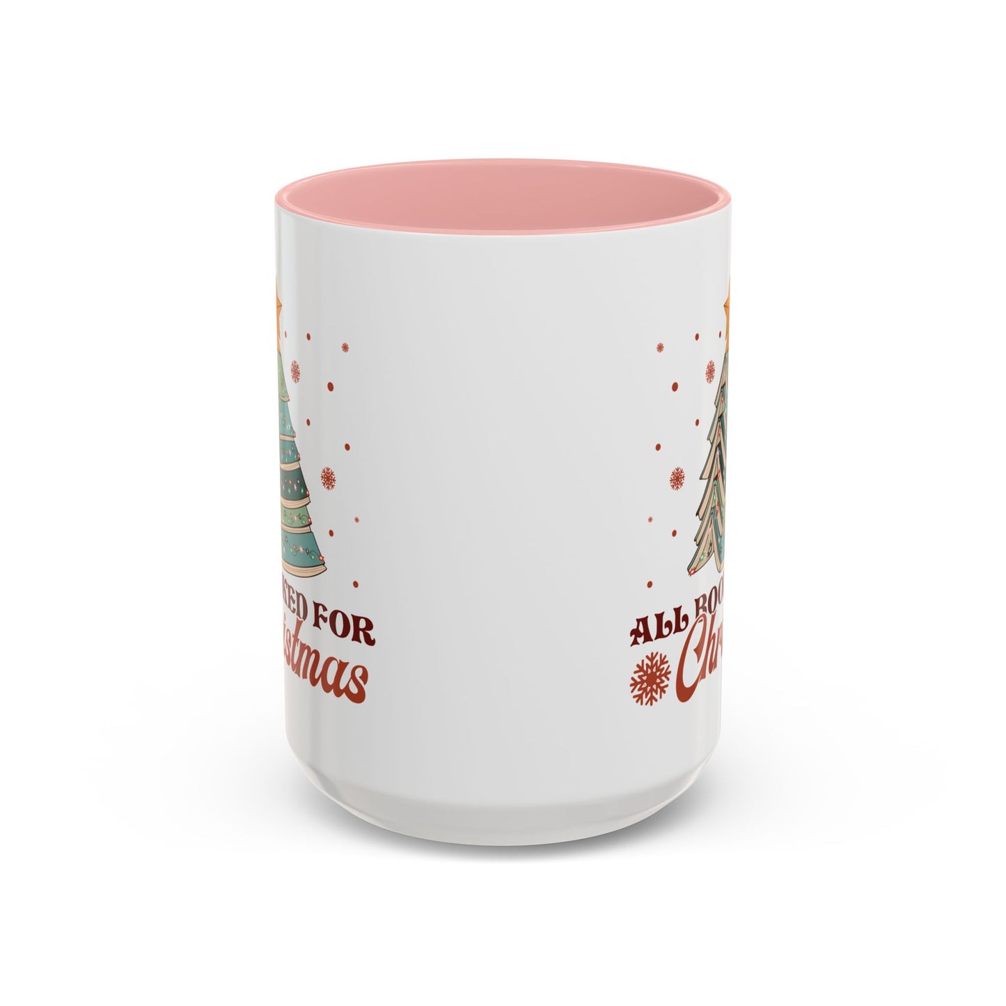 All Booked for Christmas Mug - Festive Book Lovers Christmas Tree Design - Perfect for Readers