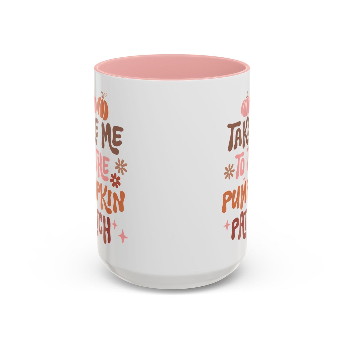 Take Me to the Pumpkin Patch Fall Mug | 11oz and 15oz Ceramic Coffee Cup | Retro Autumn Design