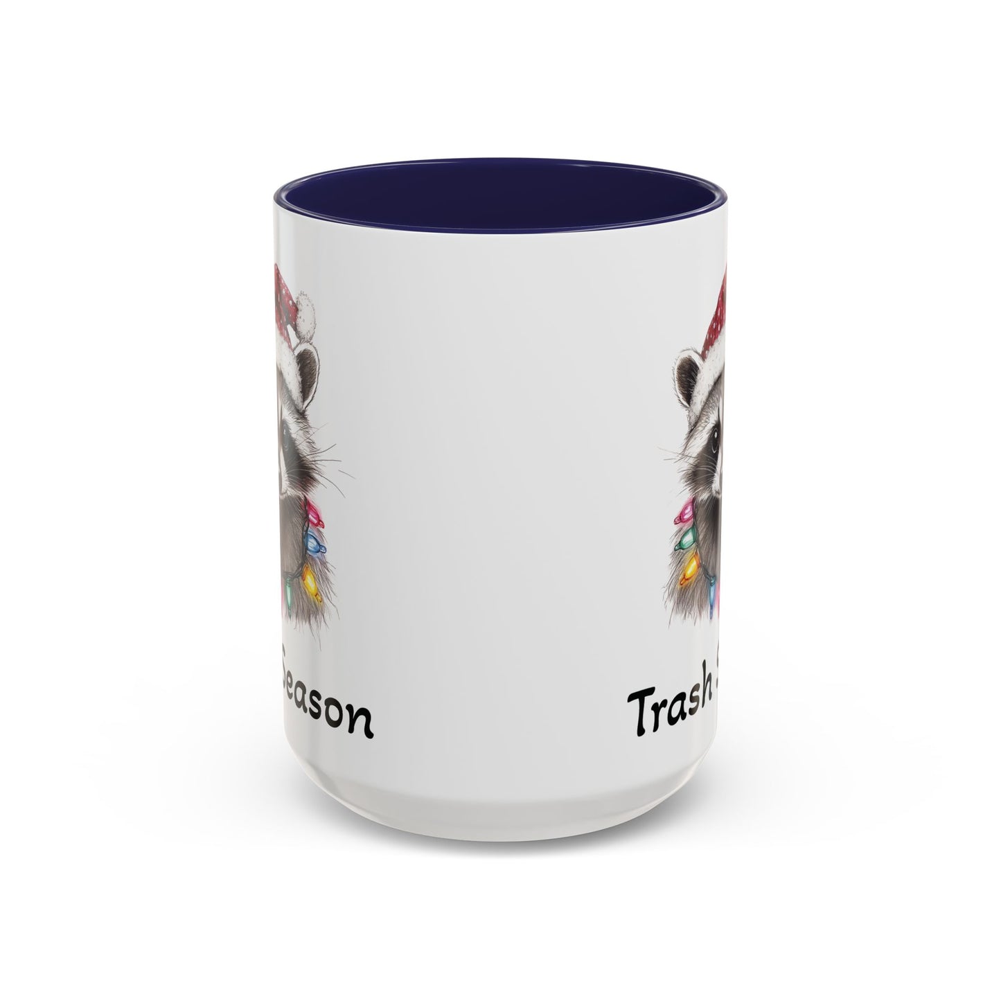 Trash Season Cute Racoon Ceramic Mug - Funny Christmas Raccoon Design - Perfect for Holiday Humor