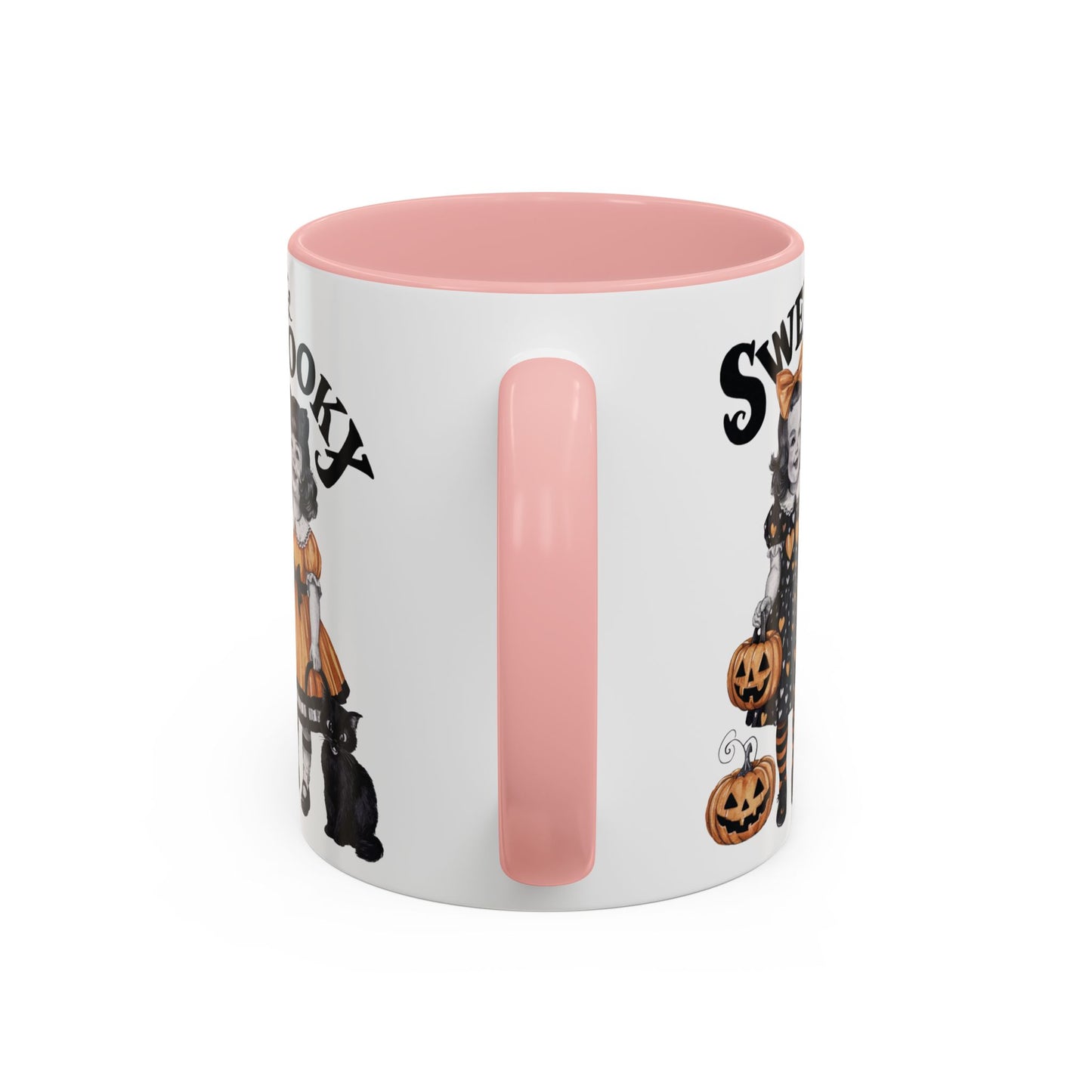 Sweet & Spooky Halloween Mug | Vintage Doll and Pumpkin Design | Cute Halloween Coffee Mug | Fall Drinkware | Trick or Treat Gift