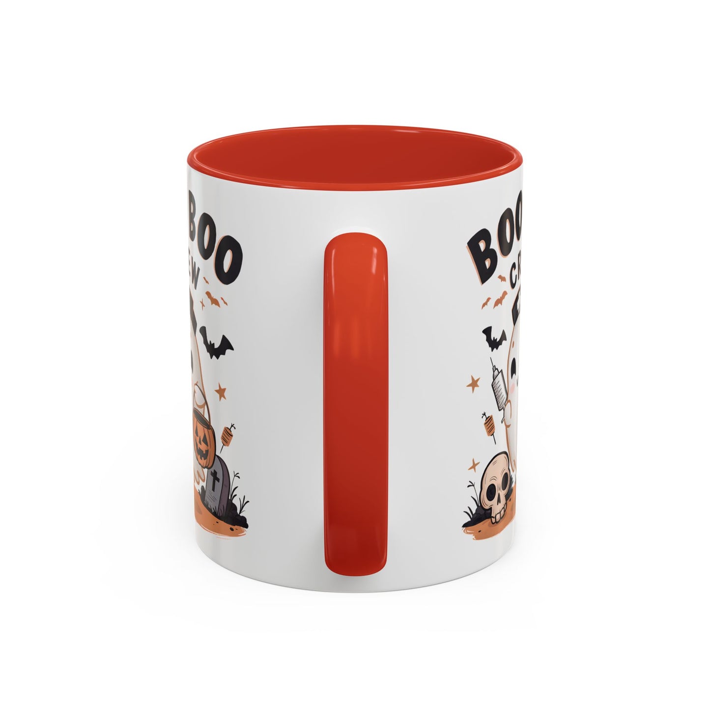 Boo Boo Crew Halloween Mug | Cute Ghost Nurse Design | 11oz and 15oz Ceramic Coffee Cup