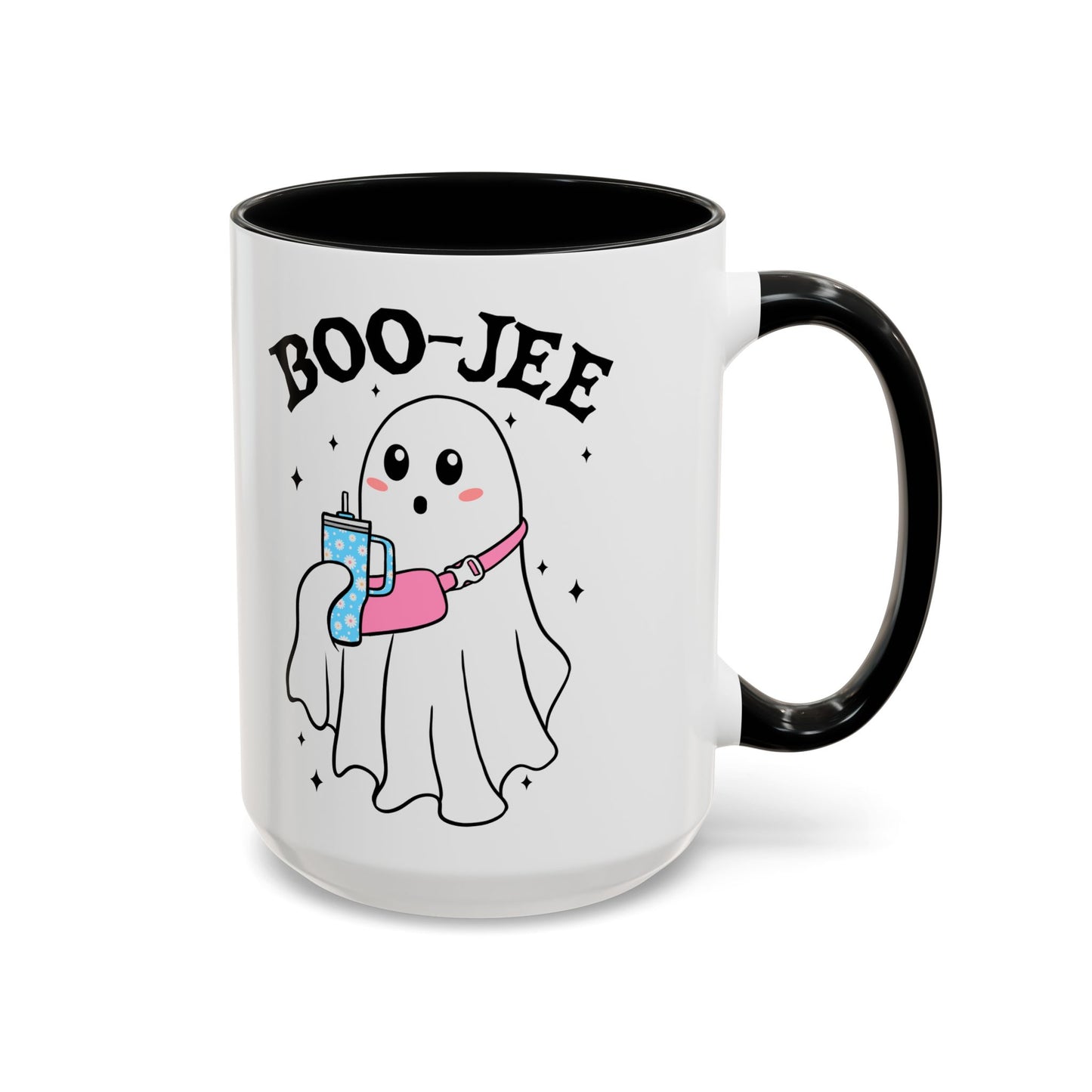 Boo-Jee Halloween Ghost Mug | 11oz and 15oz Ceramic Coffee Cup | Cute and Stylish Design