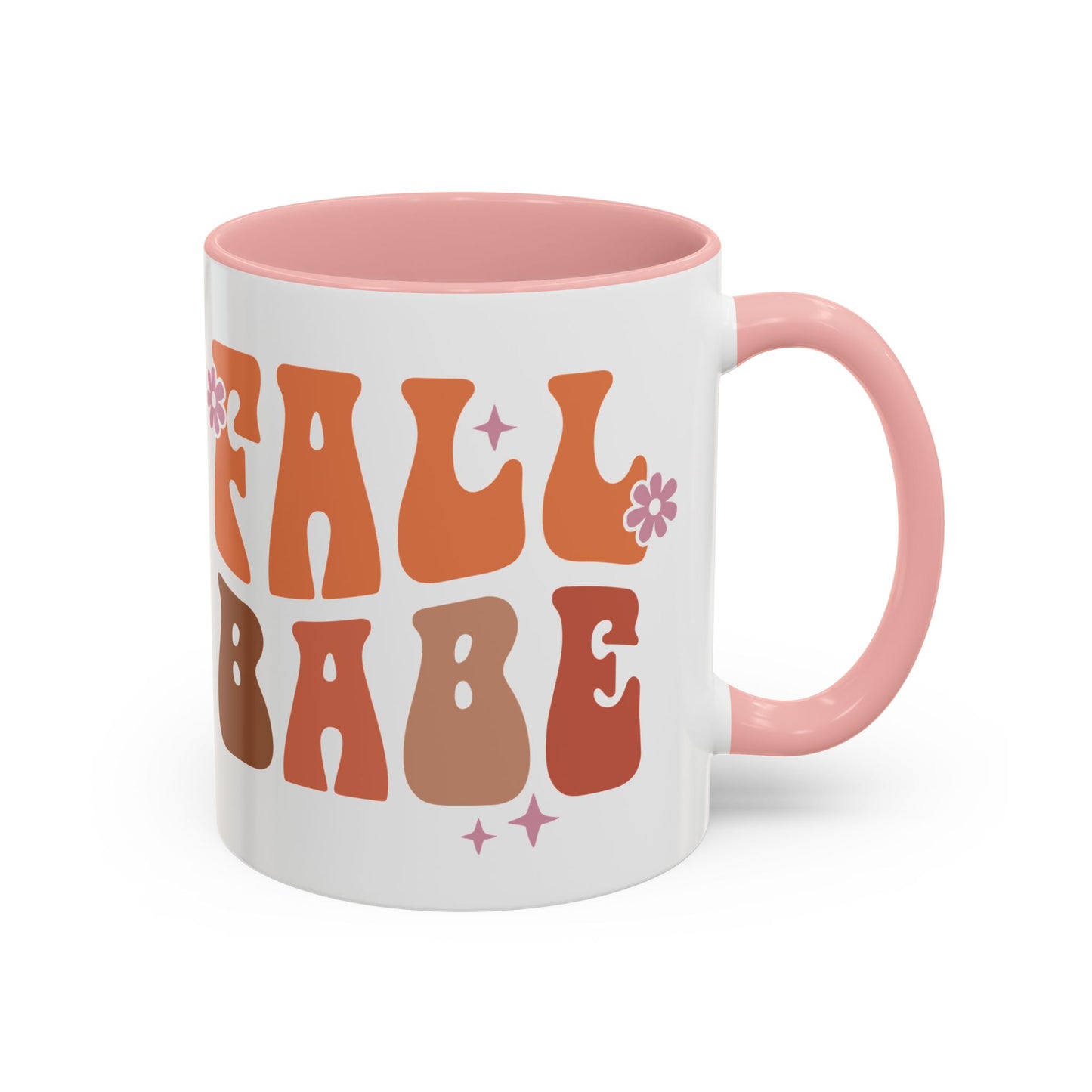 Fall Babe Ceramic Mug - 11oz/15oz Autumn Coffee Cup | Cozy Fall Gift | 5 Color Options | Retro Fall Design Mug