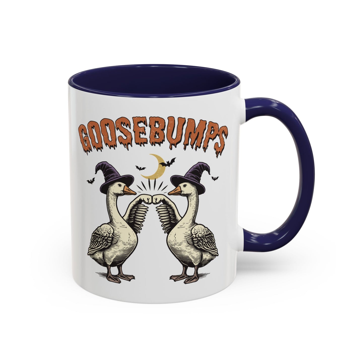 Goosebumps Halloween Mug | Funny Goose Coffee Mug | Spooky Season Farmhouse Mug | 11oz and 15oz Ceramic Mug