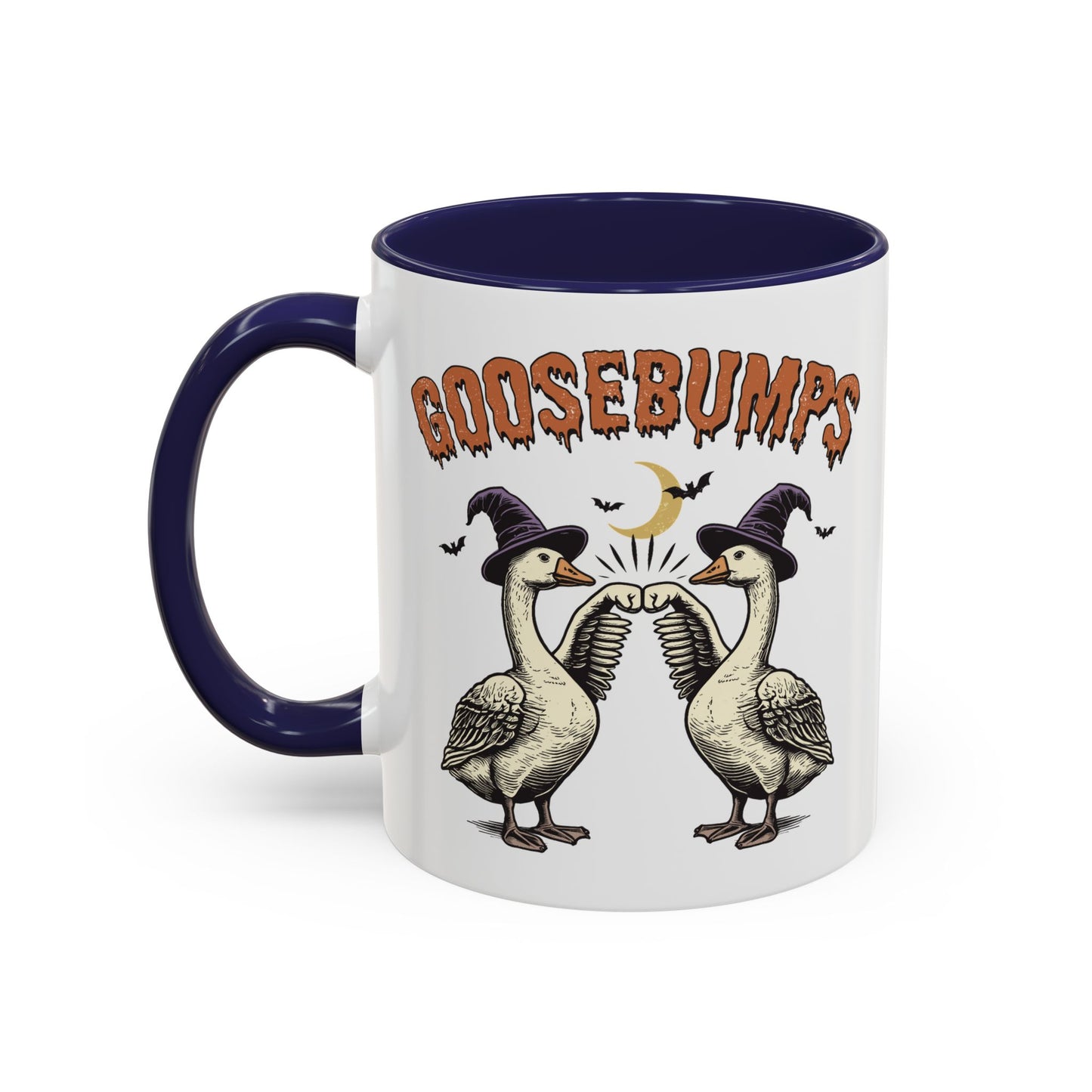 Goosebumps Halloween Mug | Funny Goose Coffee Mug | Spooky Season Farmhouse Mug | 11oz and 15oz Ceramic Mug