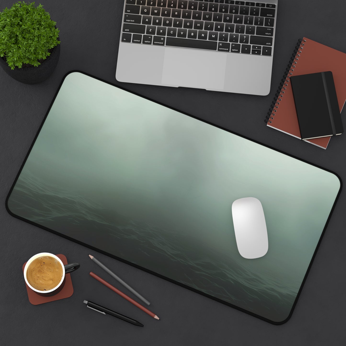 Mystic Fog Desk Mat | Gaming Mouse Pad Large Mousepad with Stitched Edges, Keyboard Mouse Mat Desk Pad for Work 3 Sizes Available