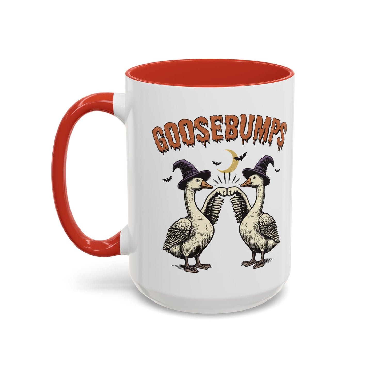 Goosebumps Halloween Mug | Funny Goose Coffee Mug | Spooky Season Farmhouse Mug | 11oz and 15oz Ceramic Mug