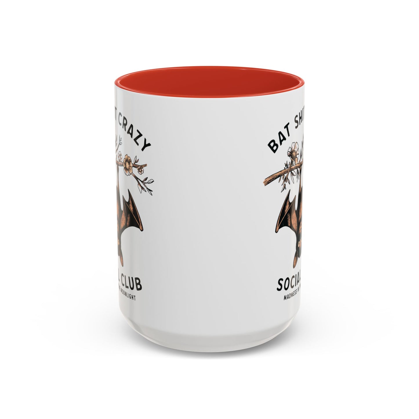 Bat Crazy Social Club Mug | Quirky Bat Design | Halloween Coffee Mug | Funny Halloween Drinkware