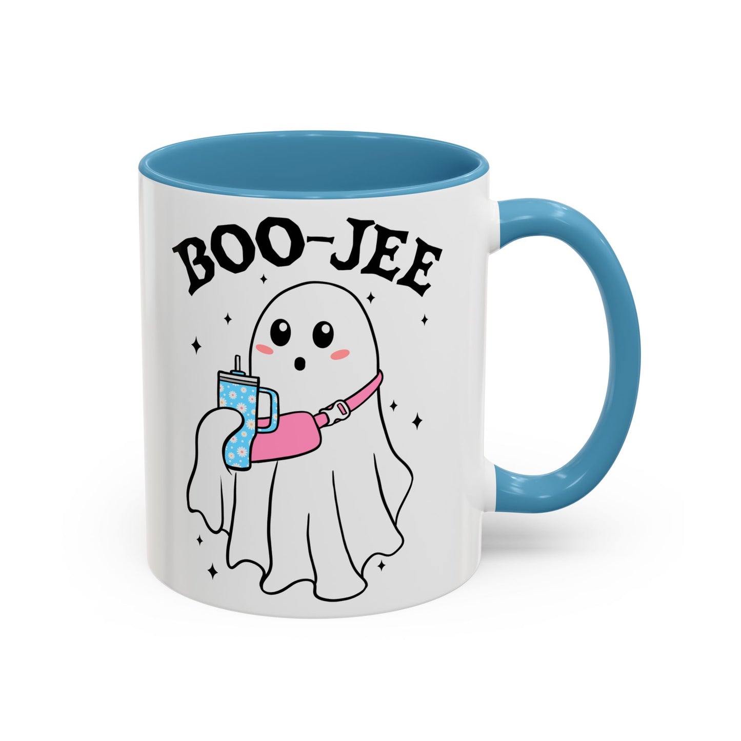 Boo-Jee Halloween Ghost Mug | 11oz and 15oz Ceramic Coffee Cup | Cute and Stylish Design