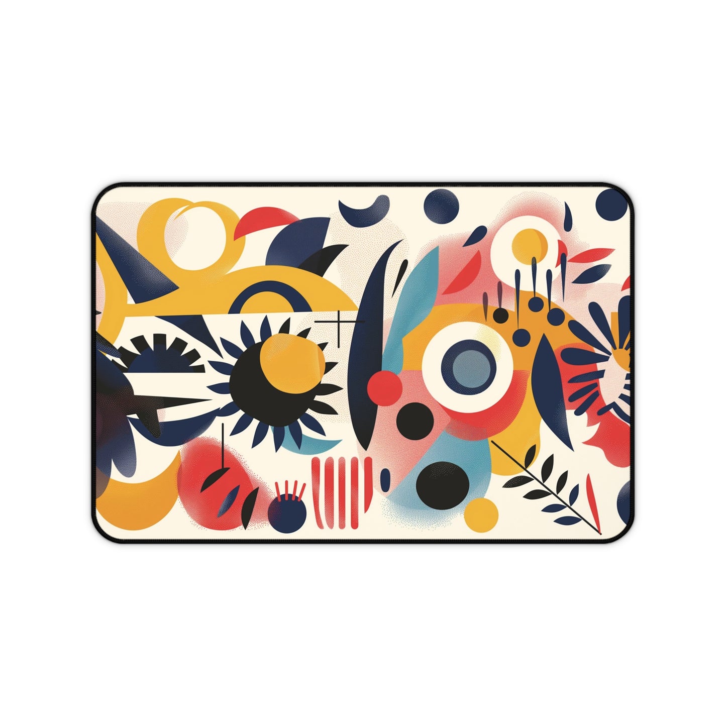 Abstract Modern Art Desk Mat | Neoprene Mouse Pad | Anti-Slip Office Desk Mat | 3 Sizes Available