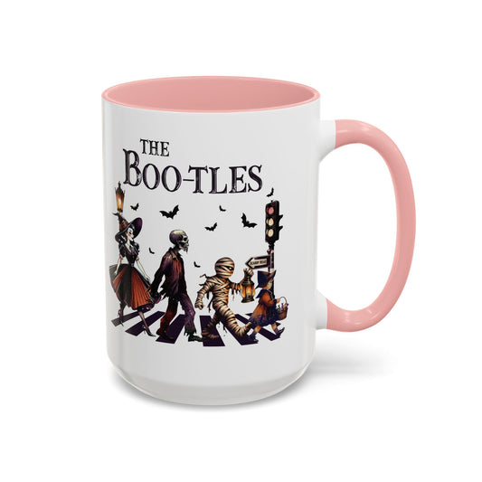 The BOO-tles Halloween Mug | 11oz and 15oz Ceramic Coffee Cup | Funny Halloween Music Design