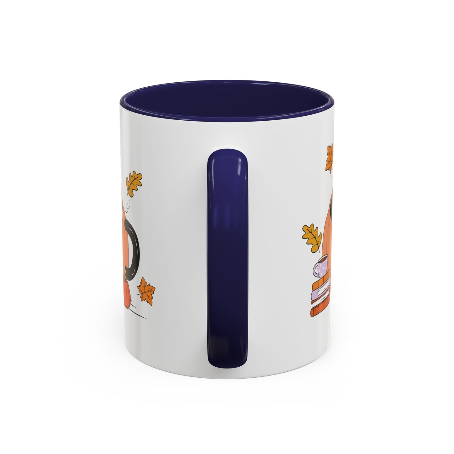 Cozy Ghost in Pumpkin Mug | 11oz and 15oz Ceramic Coffee Cup | Cute Autumn & Halloween Design