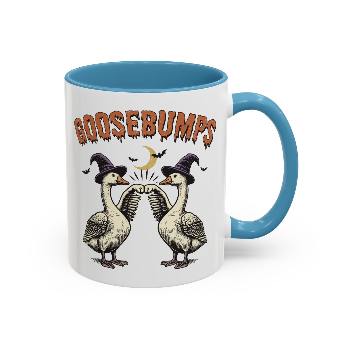 Goosebumps Halloween Mug | Funny Goose Coffee Mug | Spooky Season Farmhouse Mug | 11oz and 15oz Ceramic Mug