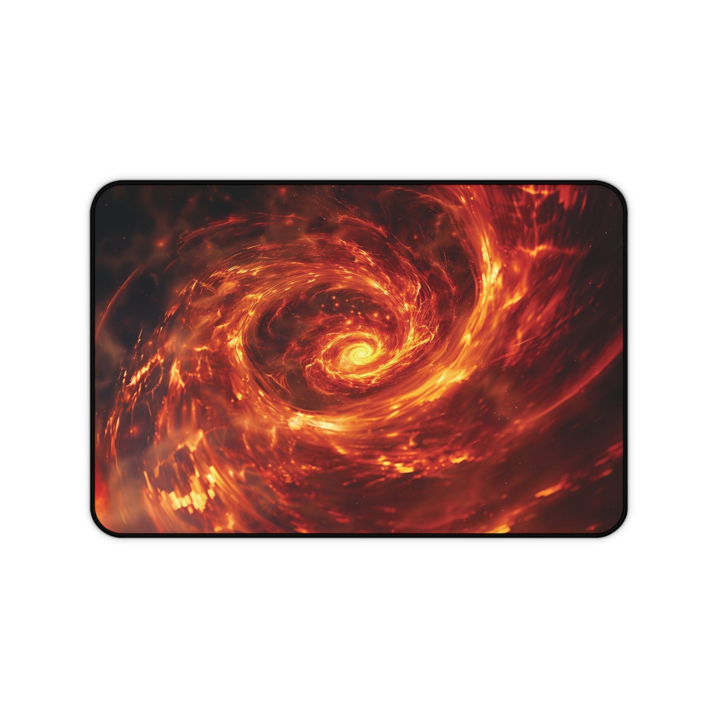 Fiery Vortex Desk Mat | Neoprene | Anti-Slip | 3 Sizes