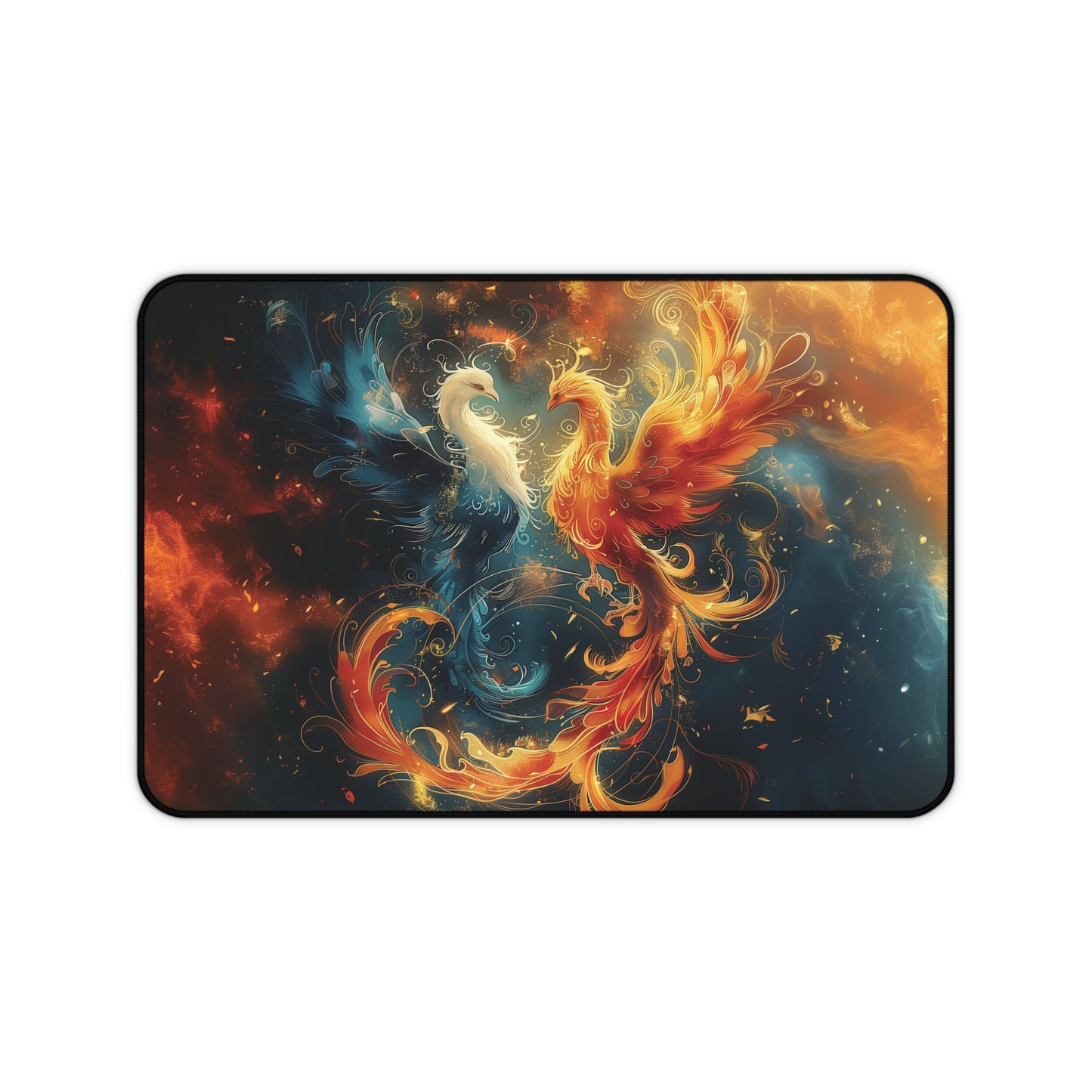 Phoenix Fire and Ice Mousepad, Gaming Mousepad, Large Mousepad, Keyboard Mouse Mat, Desk Pad for Work Game Home XL 3 Sizes